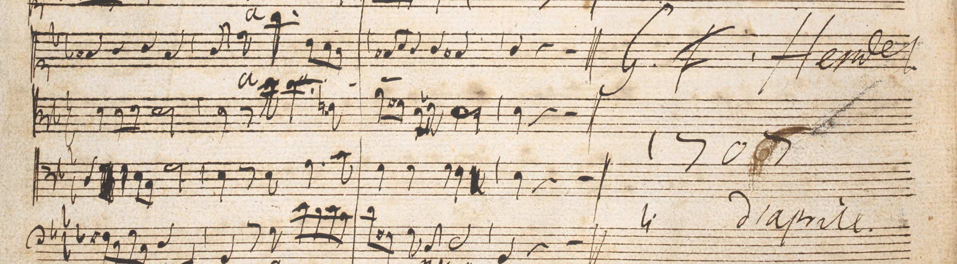 Final page of the autograph score of Dixit Dominus © British Library Board (R.M.20.f.1)